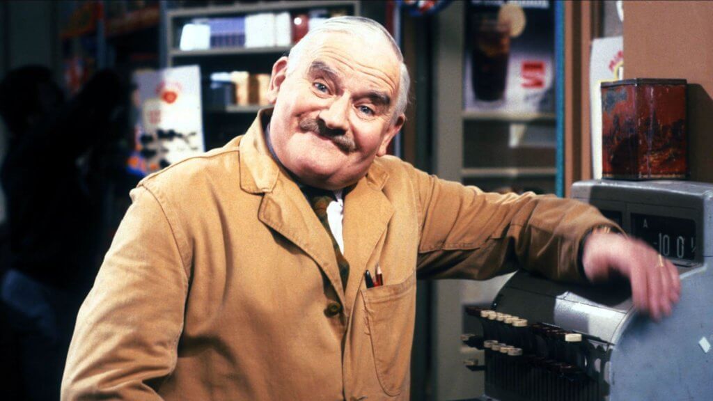RONNIE BARKER as Albert Arkwright, open all hours