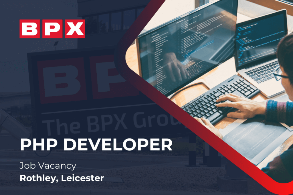PHP Developer job vacancy, Leicester graphic