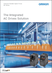 OMRON M1 Series Integrated AC Drives brochure cover thumbnail image