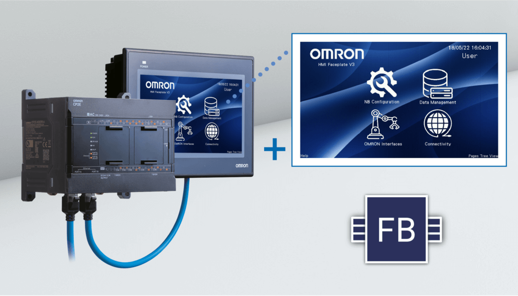 Omron CP2E Compact PLC + NB Series MHI Promotional Kit image