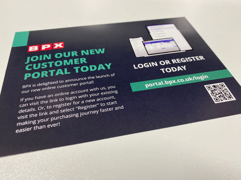 BPX Customer Portal Flyer image
