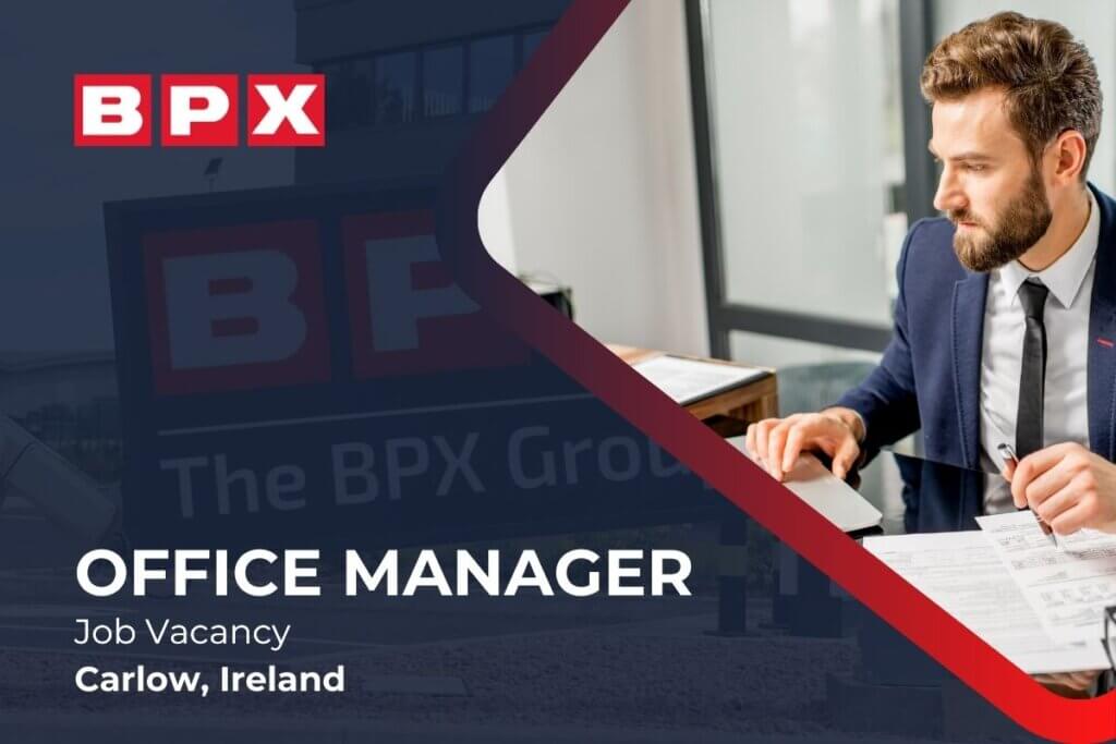 Office Manager job vacancy, Ballyvergal, Co. Carlow, Ireland