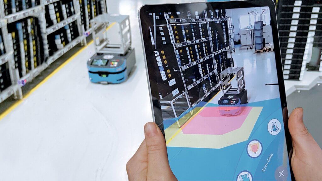 SICK Augmented Reality Assistant (SARA) used in warehousing