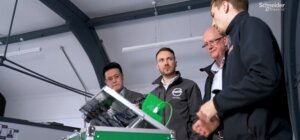 Promtek, BPX and Schneider Electric's collaborating partners discussing the Wynnstay bulk handling system project